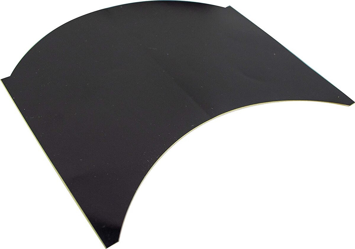 Butterfly Racket Sheet: Diagonal View of Black Sheet